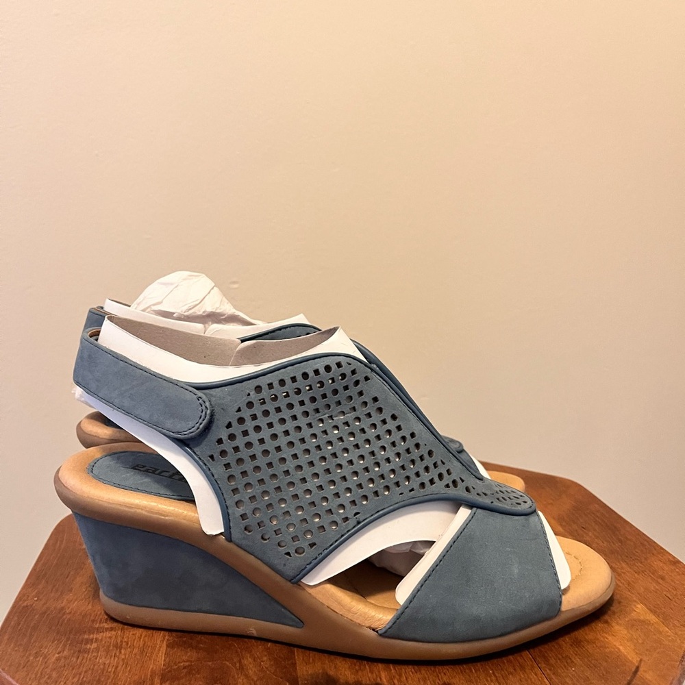 Women's Blue Wedge Sandals